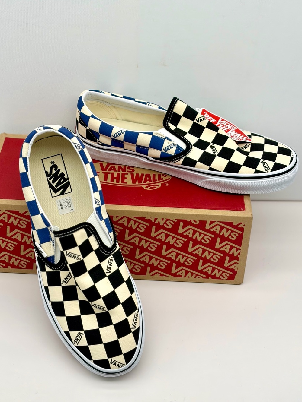 Vans Classic Slip-On (Big Check) Black/Navy